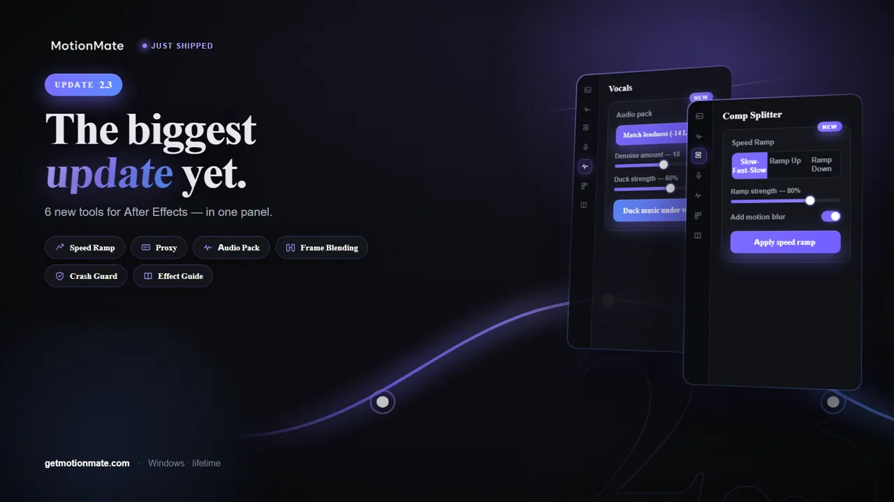 MotionMate 2.3 — the biggest update yet